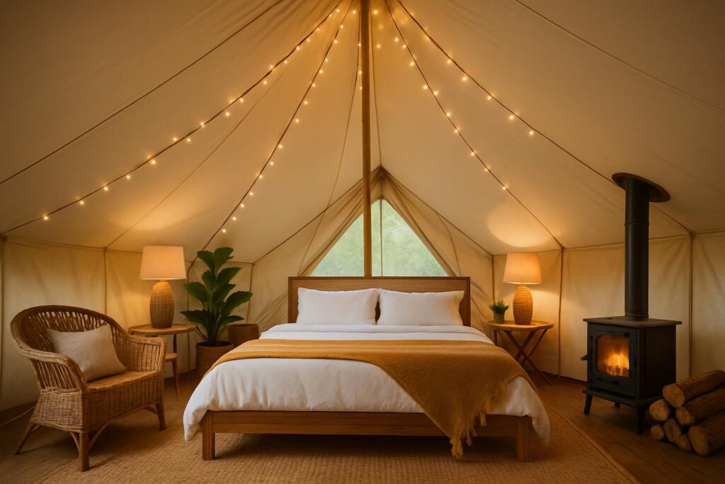 glamping interior